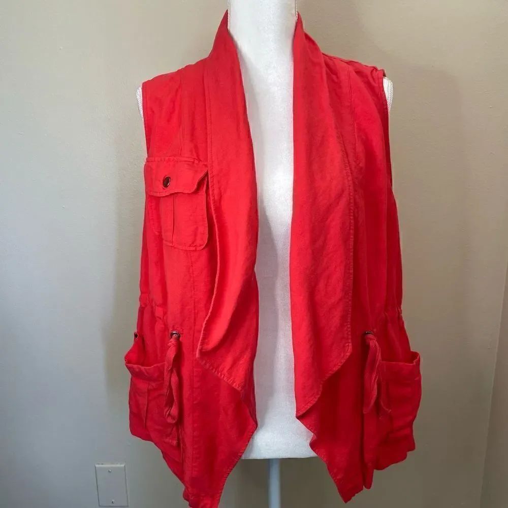 Torrid| Linen | Large| with Pockets| Utility Vest - Picture 10 of 12